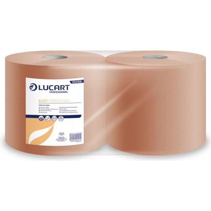 Essuyage Papier Bobines Essuie Tout Chamois - Lot de 2 - 1000 Formats