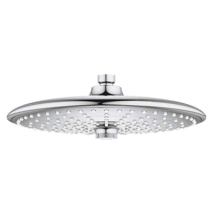 GROHE - Douche de tête Vitalio Joy 260 - 3 jets - chromé - raccords filetés 1/2 - économie d'eau
