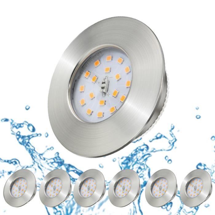 Spots LED Encastrable Kimjo - 3000K Blanc Chaud IP44 - Ø75mm*H25mm