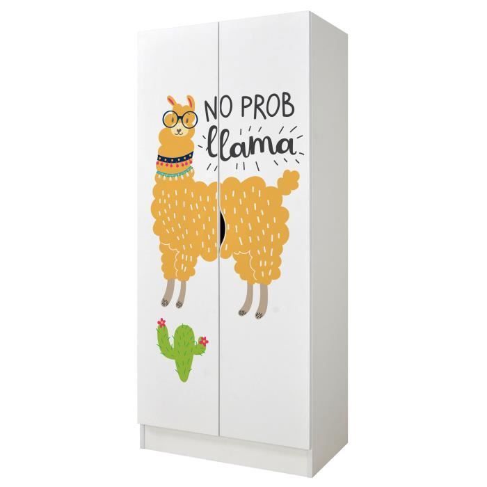 Armoire blanche deux portes 246237LA Roma Motif No ProblLama Armoire blanche deux portes 246237LA Roma Motif No ProblLama