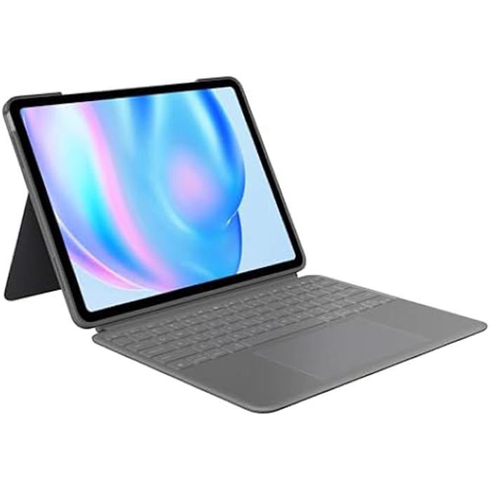 Logitech Combo Touch iPad Air 11 Pouces M2 iPad Air 4e & 5e gen 2020 2022 2024 Keyboard Case Clavier détachable rétro éclairé avec Kickstand QWERTY - vue 2