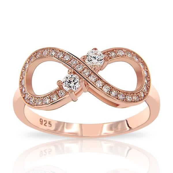 Bague Chaîne en Or Infini main image 1
