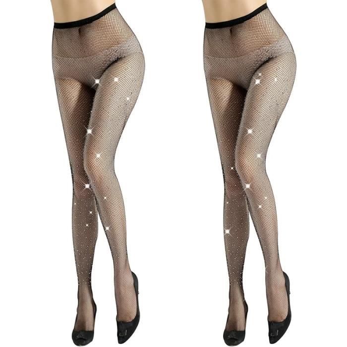 Collant Vintage Soyeux 15 Deniers - Taille X-Large (hanches 48-54) - Noir - Neuf Sans étiquette