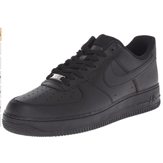 Baskets Air Force 1 Mid - Mixte Tout noir - Cdiscount Chaussures