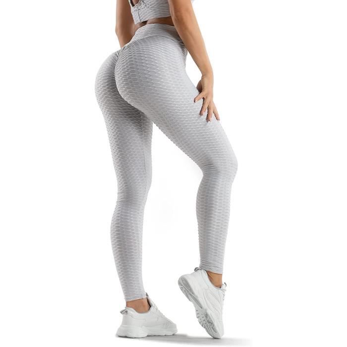 Leggings Femme Sport Push Up Anti-Cellulite Slim Fit Butt Lift Leggings  Pantalons de Yoga à Taille Haute pour Femme Gris Gris acier - Cdiscount  Prêt-à-Porter