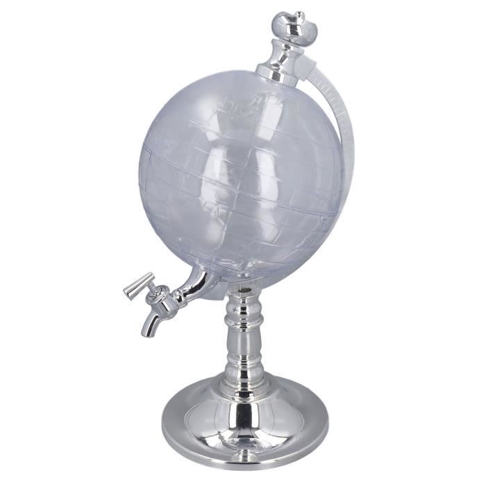 Distributeur D'alcool Rétro Pompe à Essence Godinger - Chrome - 900ml - Hauteur 48cm