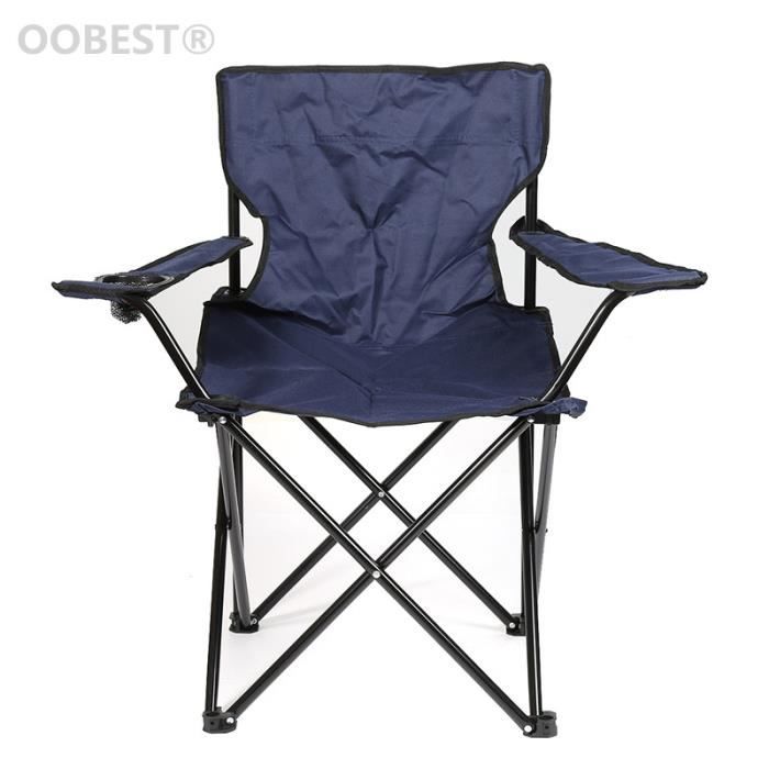 2x Pliable Portable Jardin Camping Randonnée Pêche Festival chaise avec porte-gobelet 