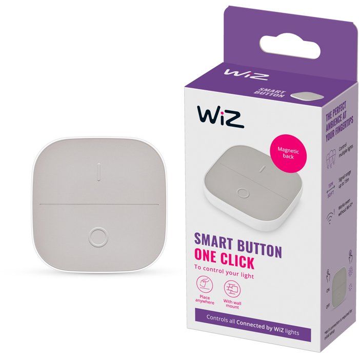 Bouton mobile - WIZ - Contrôler léclairage - Fonctione avec piles