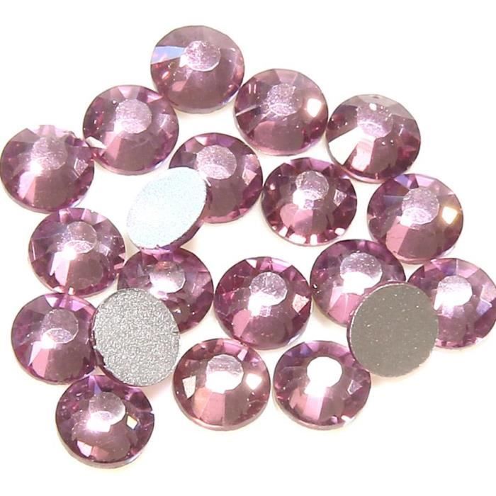 9000 Strass Hotfix Verre Thermocollants - 3 Tailles Et 12 Couleurs - Lot