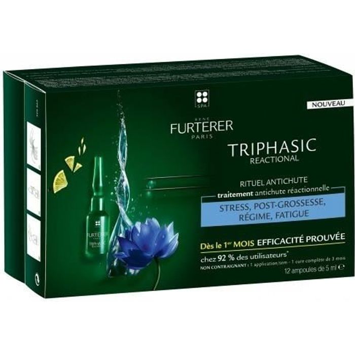 René Furterer Triphasic Reactional 12 ampoules + Triphasic Shampooing