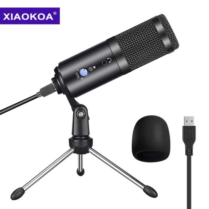 XIAOKOA PC Microphone pour Microphone de jeu pour ordinateur pour