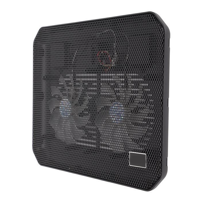 Support Refroidisseur Pour PC Portable Avec 5 Ventilateurs LED - Réglable En Angle, Compatible 12 à 17 Pouces