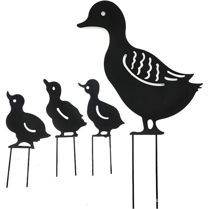 EXTRAVAGANT® Lot De 2 Piquets De Jardin En Acier Inoxydable Résistant