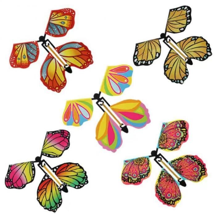 Lot de 50 boutons à coudre en forme de papillon - 2 trous - En bois - Compatibles avec le bricolage, le scrapbooking, la décoration - 2128 mm ( papillon