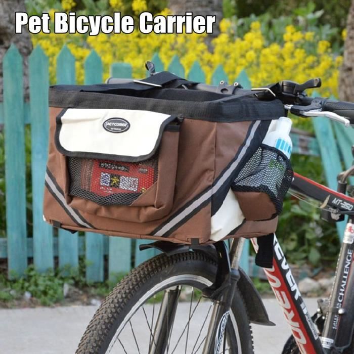 Meilleurs prix pour TEMPSA Panier Sac de Transport en Tissu d'Oxford Pr Chien Vélo 380*270*260mm CAFE