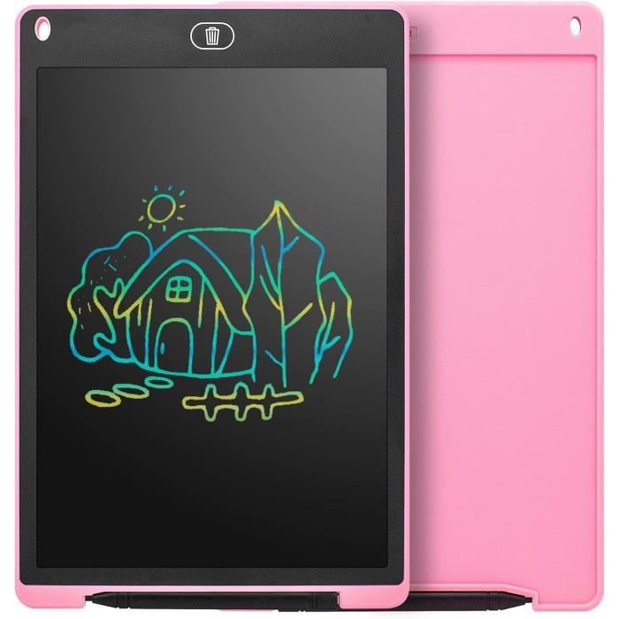 Pack De 2 Tablettes à Dessin LCD Magique – 8,5 Et 12 Pouces, Verrouillage Et Effacement, Sans Rayonnement, Pour Enfant 3-12 Ans
