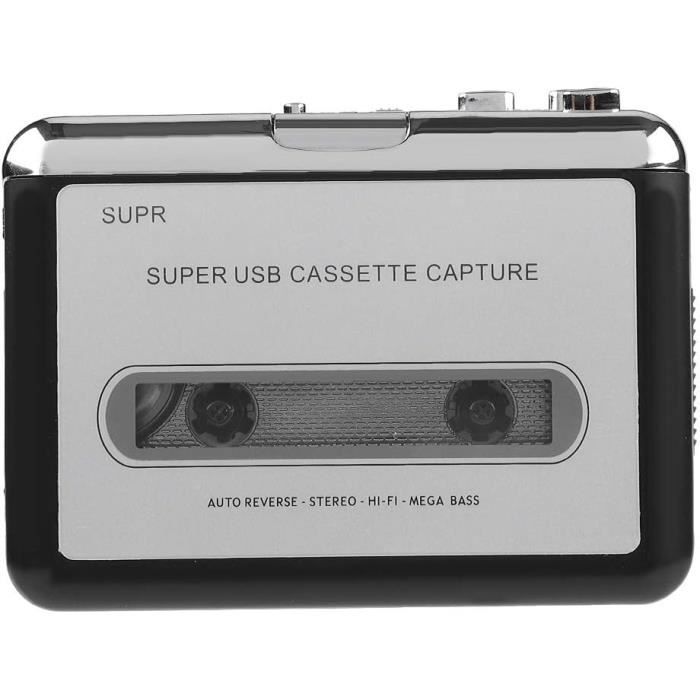 Lecteur De Cassettes Portable, Enregistreur Cassettes Sur Pc Convertisseur Cd Mp3 Capture
