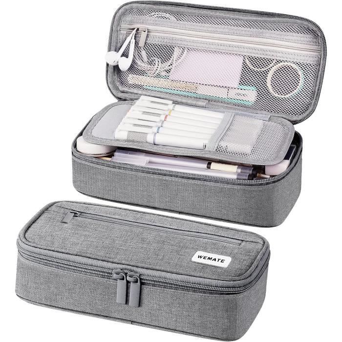 Trousse de Crayon Scolaire 72 Compartiments Grande Capacité Sac à