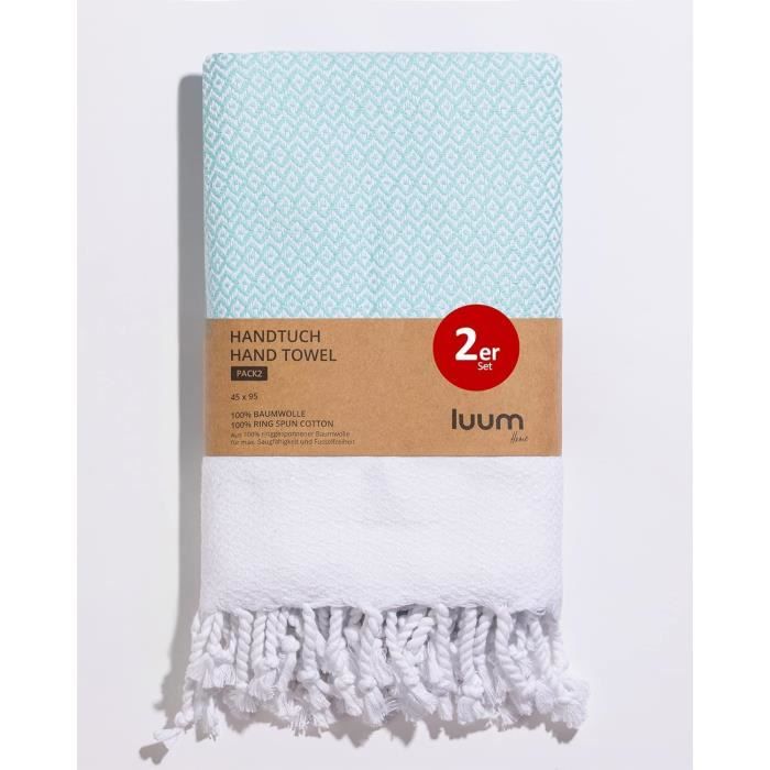 Lot De 12 Serviettes De Cuisine Living Fashions - 40,6 X 48,3 Cm - Coton Absorbant Blanc - Pour Restaurant Ou Maison