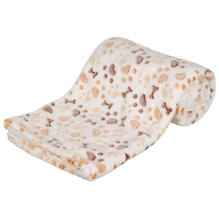 Couverture lingo - 150 × 100 cm, blanc-beige