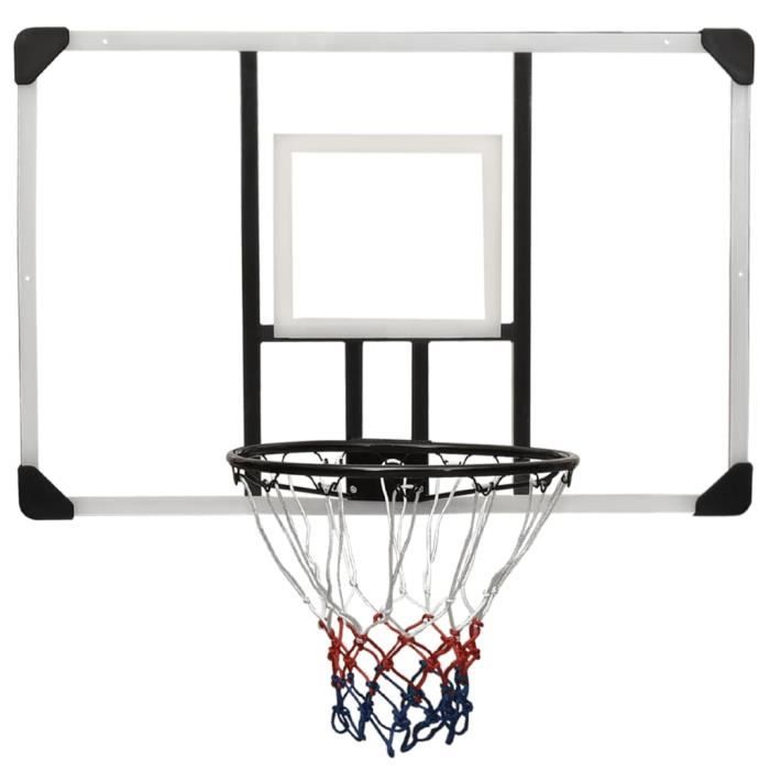 WXS - Panneau de basket-ball Transparent 106x69x3 cm Polycarbonate - DX2143 - Sport