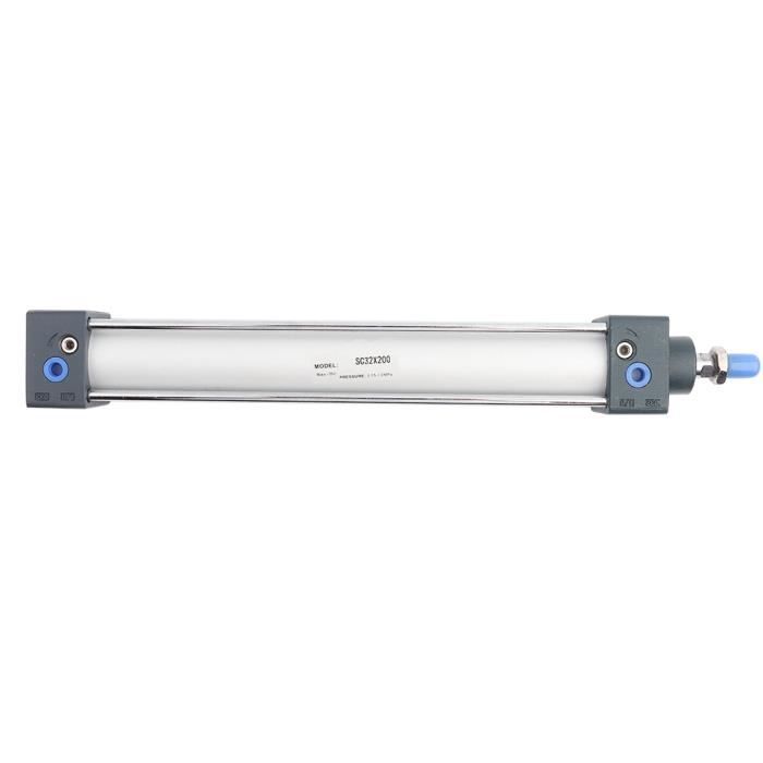 Vérin Pneumatique Double Effet 32mm Vérin Pneumatique Heschen SC 32-400 - Alésage 32mm Course 400mm - Double Effet - Port PT1/8'' Vérin Standard Port PT1/8