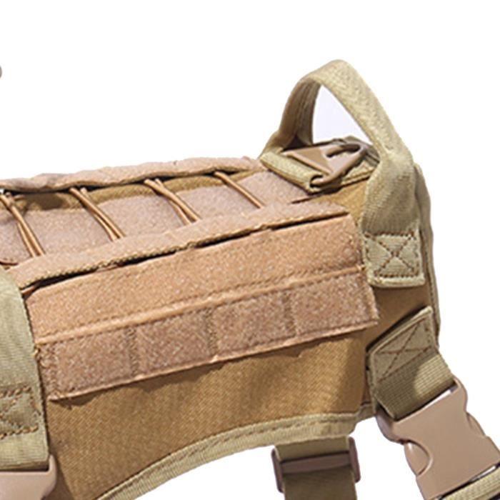 Harnais Tactique Pour Chien US Working Dog - No-pull Avec Poignée - Taille Large