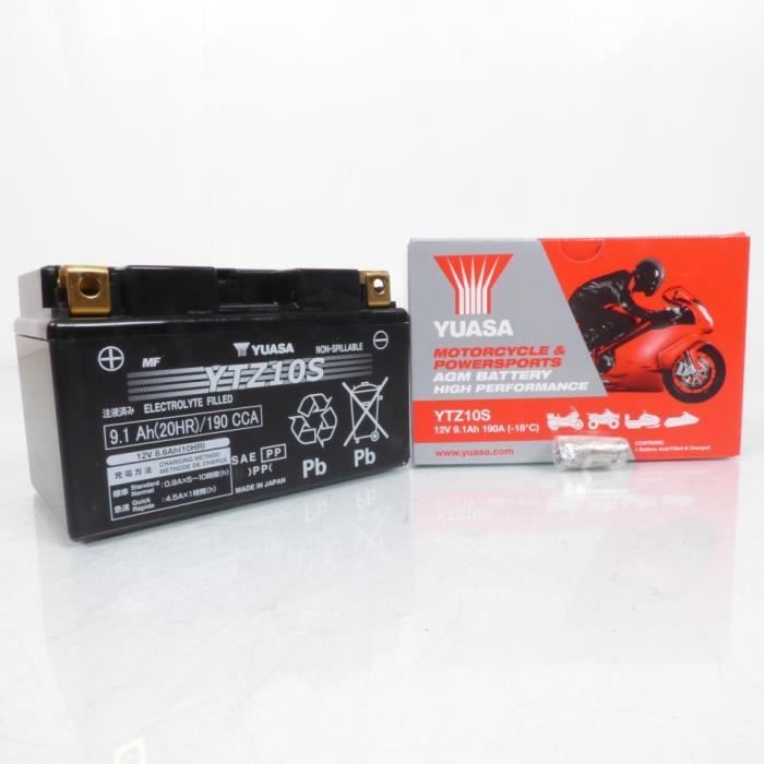 Batterie Yuasa pour Moto Honda 1000 CB1000R 2008 à 2015 YTZ10S-BS - MFPN :  YTZ10S-BS-99063-161N - Cdiscount Auto