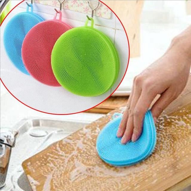 Brosse à Récurer Multifonction En Plastique Bleue - Pour Chaussures, Vêtements, Surfaces - Poils Doux