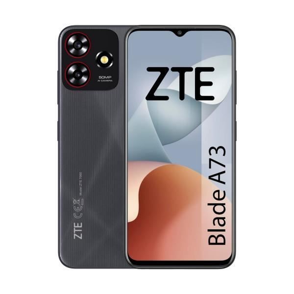 Smartphone ZTE Blade A73 en noir sidéral avec écran HD+ 90 Hz de 6,6\