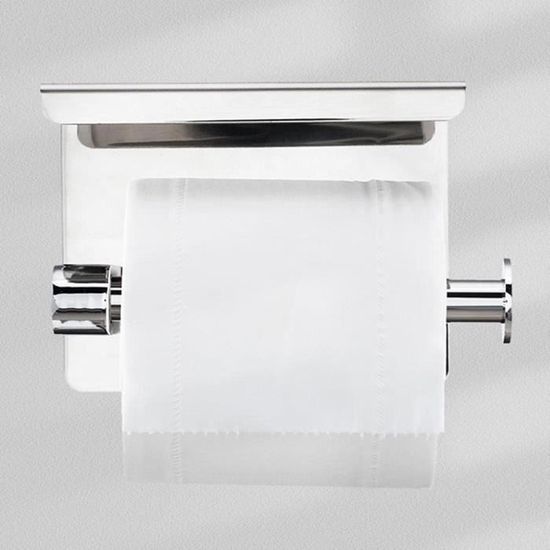 Range Papier Toilette Acier Inoxydable Distributeur Papier Toilette Mural  Porte Rouleau Wc Sans Percage Avec Tablette Adhesi[x8012] - Cdiscount  Bricolage