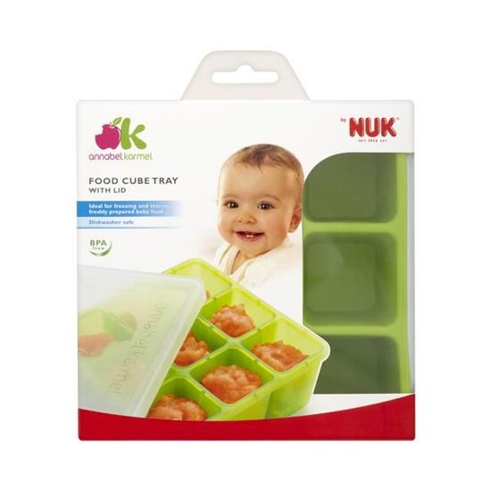 Nuk Plateau Cube Alimentaire Jaune 9 x 60 ml 