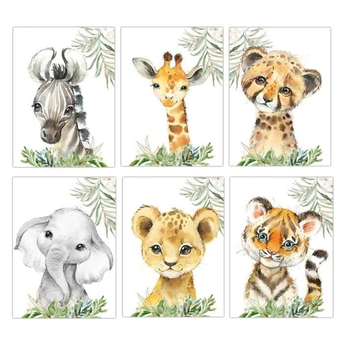 Parasol pour pare-soleil de voiture enfants bébé fille garçon singe girafe  lion éléphant Afrique animaux imprimé avec nom-n personnalisé -  France