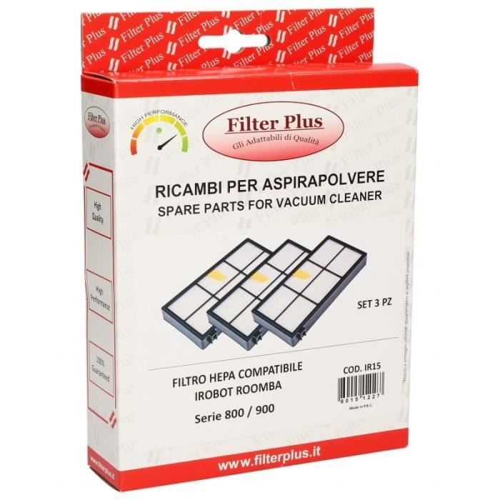 Filtre HEPA pour iRobot Roomba 800/900 - Kit 3 filtres ACC800 ...