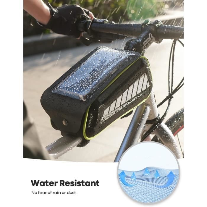 Sacoche étanche Pour Téléphone Vélo Et Moto – Support Guidon Jusqu'à 7 Pouces, écran Tactile TPU, Rangement Pour Clés Et Portefeuille