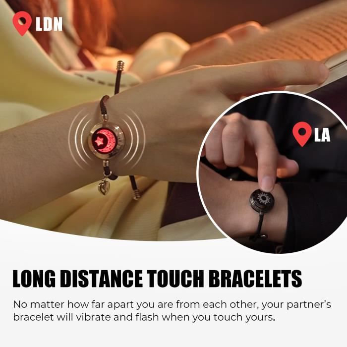 Bracelet vibrant couple distance deals