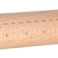 FB*Rouleau à patisserie en bois Rouleaux de pate à pain d'épaisseur réglable en bois poignée avec échelle pour cuisine-2