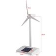 Jouet de moulin à vent éolien à énergie solaire ZERODIS - Blanc - Mini jouet pédagogique et décoratif-2