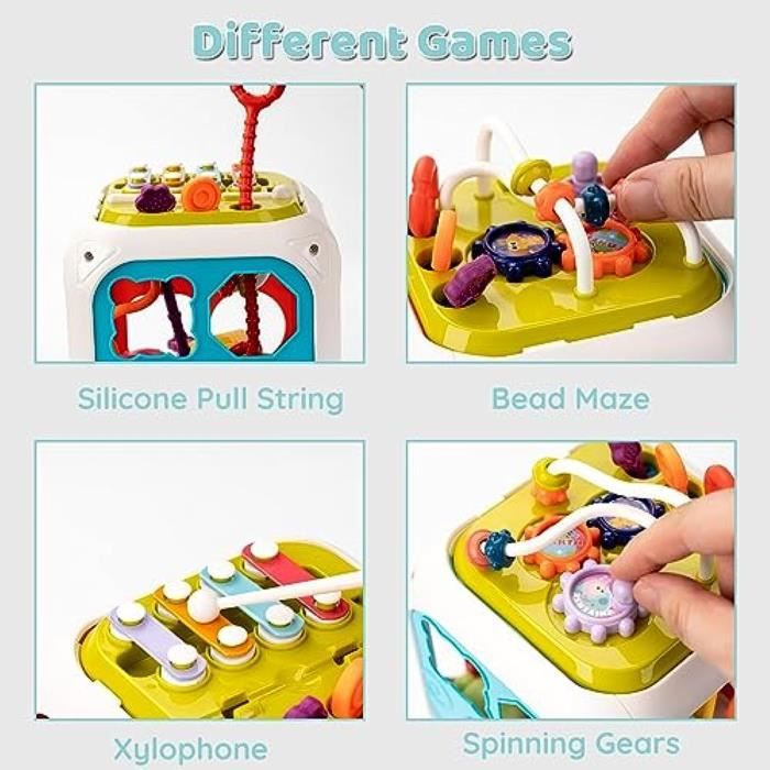 Cube D'activité Pour Bébé De 6 À 12 Mois, Jouet Sensoriel Montessori,  Trieur De Forme Pour Enfants De 1 An, Jouets Éducatifs - Montessori -  AliExpress