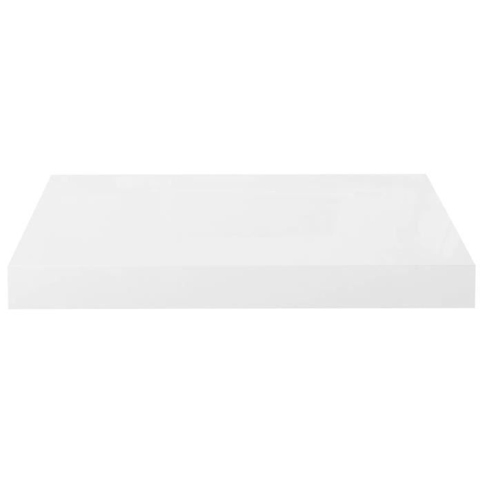Étagères Murales Flottantes Blanches - Lot De 2 (30cm Et 40cm) En Aluminium, Capacité 10kg, Pour Cuisine Ou Salle De Bain