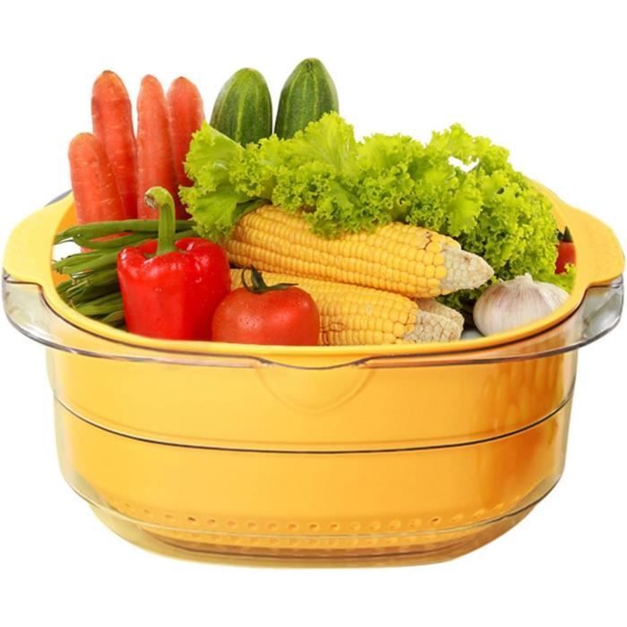 COM-FOUR® 3x passoire de cuisine en plastique - passoire pour laver les  fruits et légumes - passoire pour pâtes - passoire ronde avec support  (blanc/gris/bleu) : : Cuisine et Maison