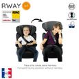 Siège auto rehausseur enfant RWAY groupe 2-3 (15-36kg), évolutif avec protection latérale -  Cars-3