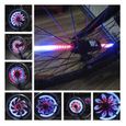 1 Pc vélo roue lumière Durable étanche en plastique LED lampe accessoires pour moto-3