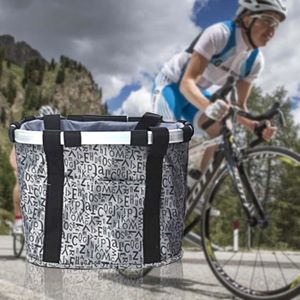 Panier Vélo Avant Amovible En Toile Et Alliage Aluminium - Sac Rangement VTT