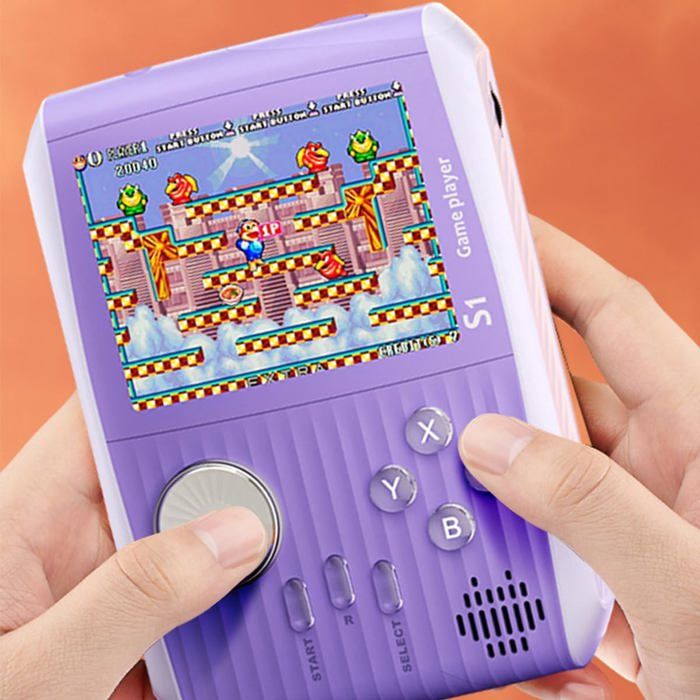 Jeux portables pour enfants avec grand écran IPS de 3,2 avec 216 jeux vidéo rétro intégrés, lecteur de jeu portable avec batterie rechargeable, mini Jeux portables pour enfants avec grand écran IPS de 3,2 avec 216 jeux vidéo rétro intégrés, lecteur de jeu portable avec batterie rechargeable, mini
