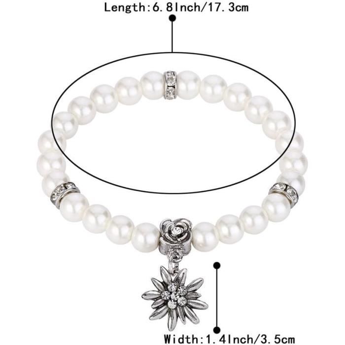 Femme Parure Vintage Style Champ tre Floral Collier Boucles D