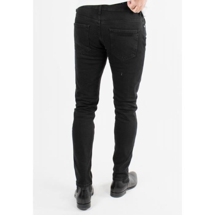 Hollister Jeans Coupe Slim Homme De Couleur Noir 1825818-noir00 - Modz