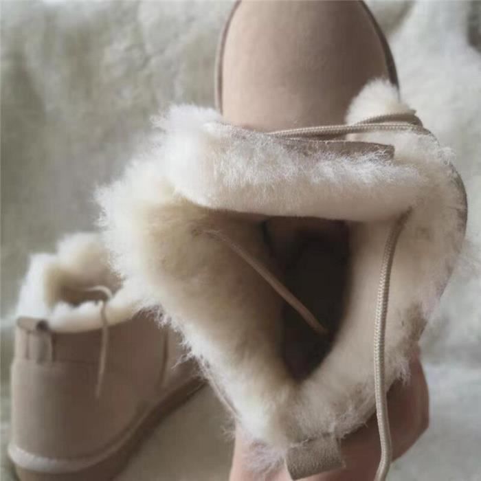 Bottes en 2025 fourrure veritable