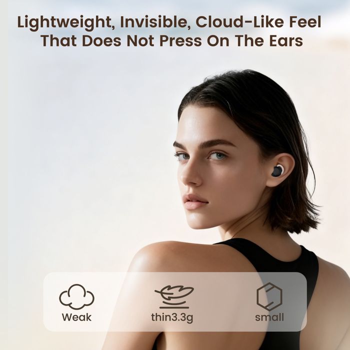 Mini écouteurs Intra-auriculaires Invisibles Bluetooth Intra-auriculaires Sans Fil écouteurs Bluetooth Dans L'oreille Pour Dormir Sans Fil écouteurs Pour Les Petites Oreilles Écouteurs De Sommeil Pour