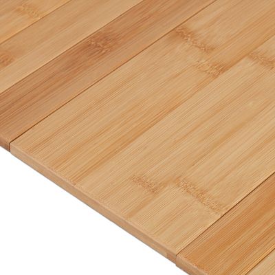 Relaxdays Support Accoudoir Bambou - Tablette Canapé 3 Compartiments - Naturel